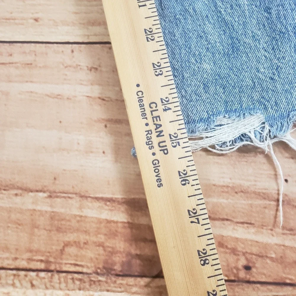 Garage Jeans Juniors 7 Blue Straight Regular Denim Outdoor Distressed‎ Ladies